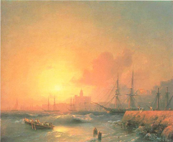 Malaga, 1854 - 伊凡·艾瓦佐夫斯基