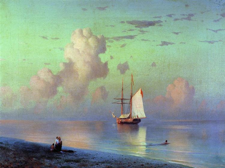 Sunset, 1866 - Ivan Konstantinovich Aivazovskii