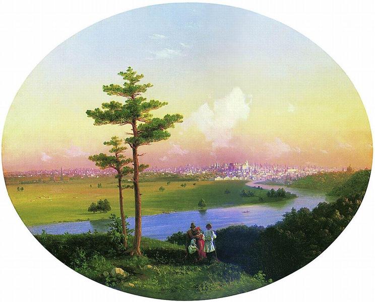View of Moscow from Sparrow Hills, 1848 - Ivan Aivazovsky