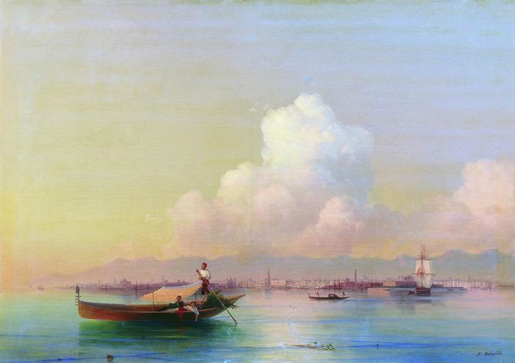 View of Venice from Lido, 1855 - Ivan Konstantinovich Aivazovskii