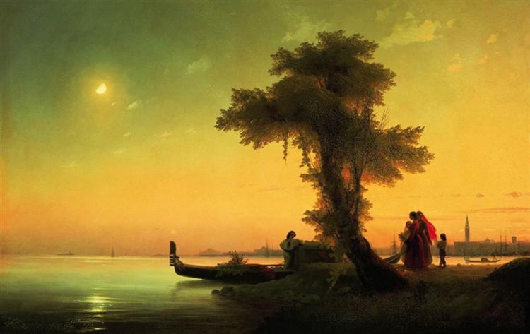 Вид на лагуну Венеції, 1841 - Іван Айвазовський