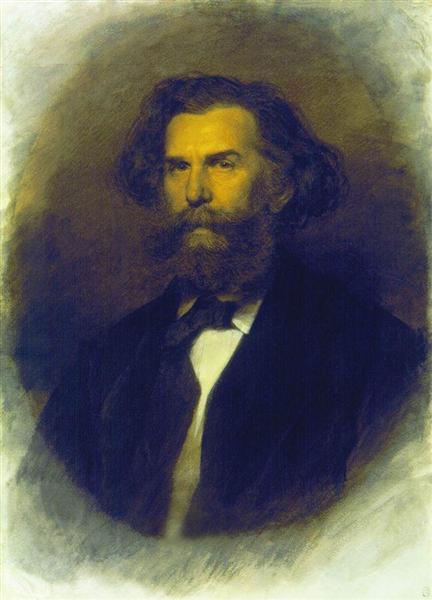 Portrait of A.P. Bogoliubov, 1869 - 伊凡·克拉姆斯柯依
