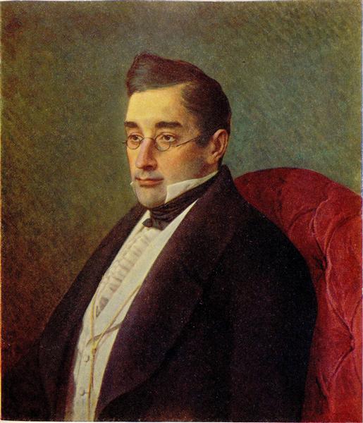 Portrait of Alexandr Griboyedov - Ivan Kramskoy