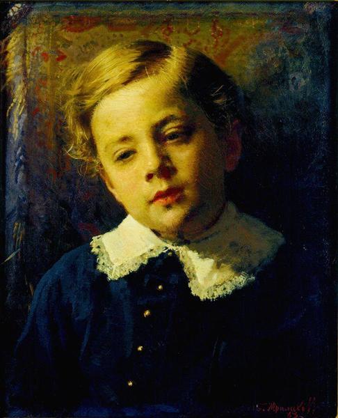 Portrait of Sergei Kramskoy, the Artist's Son, 1883 - 伊凡·克拉姆斯柯依