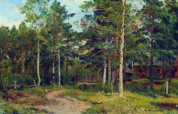 Autumn landscape. Path in the forest, 1894 - Iván Shishkin