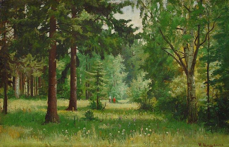 Children in the forest - Ivan Chichkine