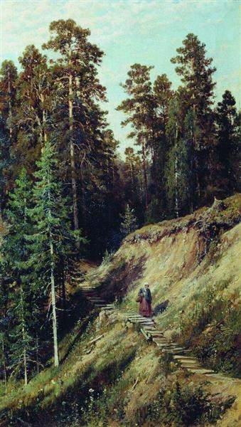 In the forest. From the forest with mushrooms, 1883 - Ivan Chichkine