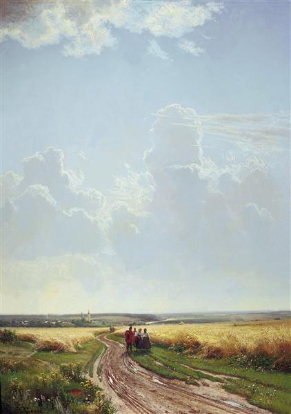 Полдень. В окрестностях Москвы, 1869 - Иван Шишкин