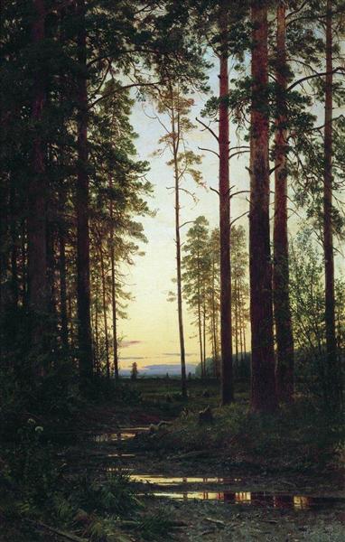 Twilight, 1883 - Iwan Iwanowitsch Schischkin