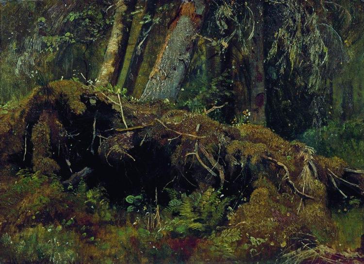 Wind Fallen Trees, 1880 - Iván Shishkin