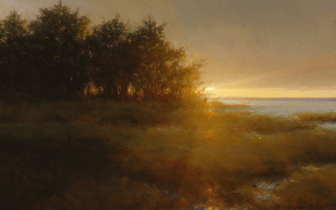 Fire Island Sunset, 2004 - Jacob Collins