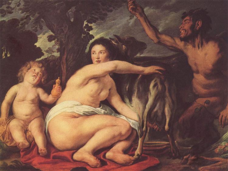 The Childhood of Zeus, c.1640 - 雅各布·乔登斯