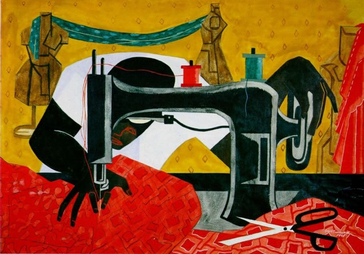 The Seamstress, 1946 - Джейкоб Лоуренс