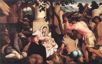 A Adoração dos Pastores - Jacopo Bassano