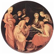 Birth of John the Baptist - Jacopo Pontormo