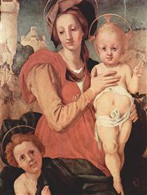 Мадонна з немовлям і молодим святим Іоанном - Джакопо Понтормо
