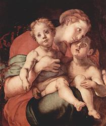 Madonna and Child with the Young Saint John - Jacopo da Pontormo
