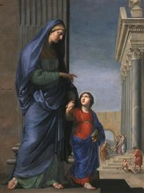 Sainte Anne leading the Virgin in the Temple - Jacques Stella