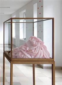 Pink Silk Object - James Lee Byars