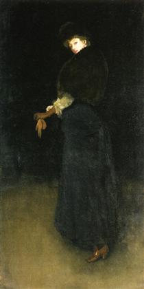 Arrangement in Black The Lady in the Yellow Buskin - James Abbott McNeill Whistler
