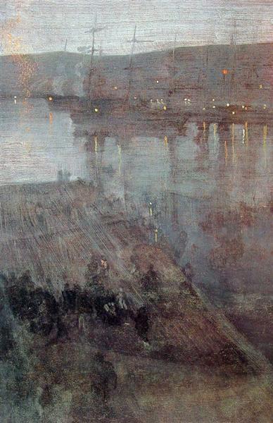 Nocturne in Blue and Gold – Valparaiso Bay, 1866 - 惠斯勒