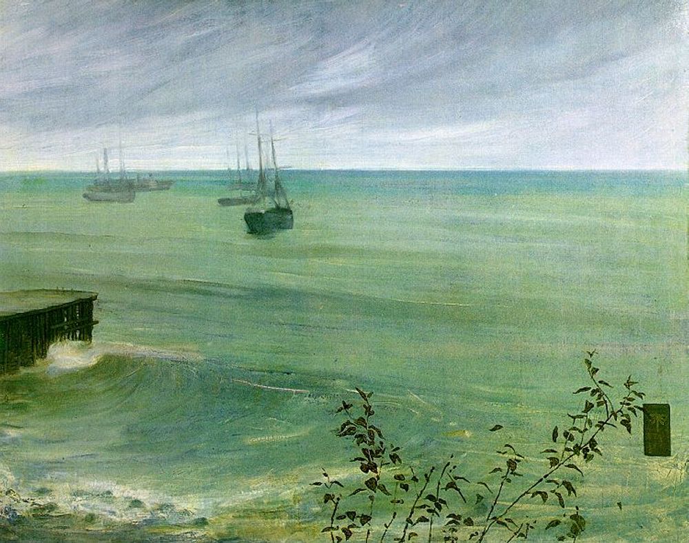 Symphony In Grey And Green The Ocean 1866 1872 James McNeill   Symphony In Grey And Green The Ocean 1872 