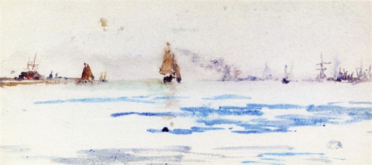 The North Sea, 1883 - James McNeill Whistler