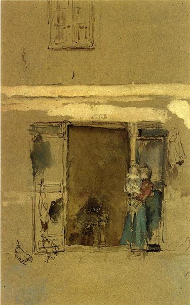 The Open Door, c.1901 - Джеймс Эббот Макнил Уистлер