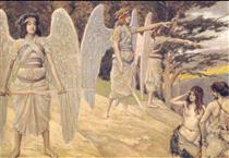 Adam and Eve Driven from Paradise - James Tissot