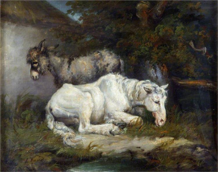 Horse and Donkey - James Ward