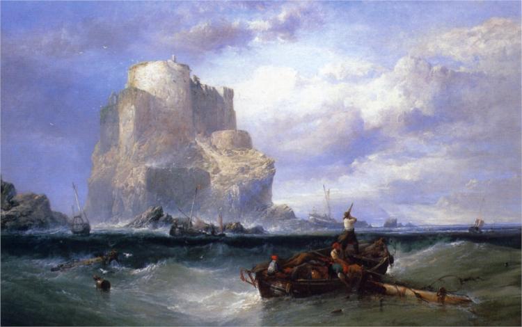 A Mediterranean Port, 1869 - James Webb