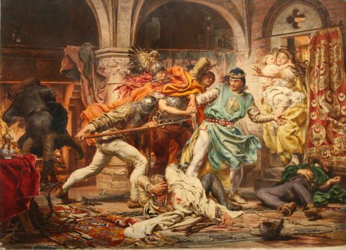 Death of King Przemysl II - 扬·马泰伊科