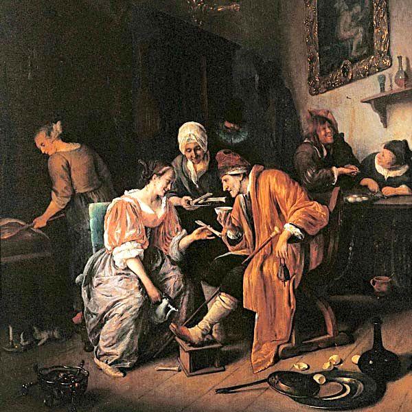 Sick old Man, 1660 - Jan Havicksz Steen