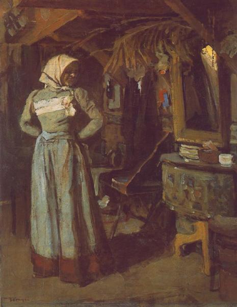 Young Woman in the Atelier, 1904 - Janos Tornyai