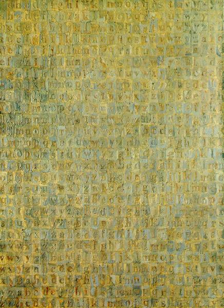 Grey Alphabets - Jasper Johns