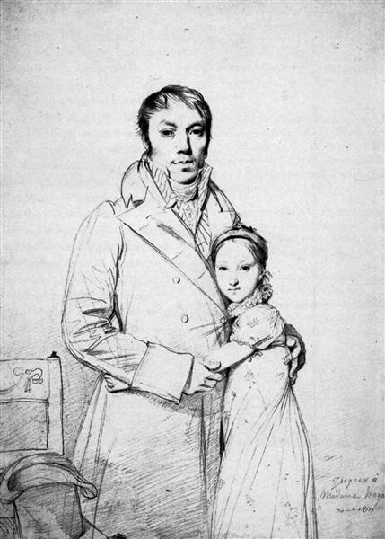 Charles Hayard and his daughter Marguerite - Jean Auguste Dominique Ingres
