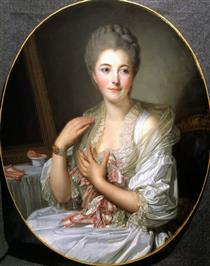 Portrait of Madame Courcelles - Жан Батіст Грьоз