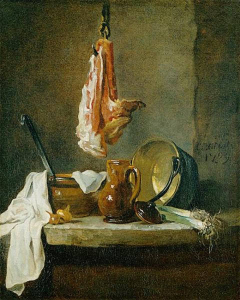 Still Life with a Rib of Beef, 1739 - Jean-Baptiste-Siméon Chardin