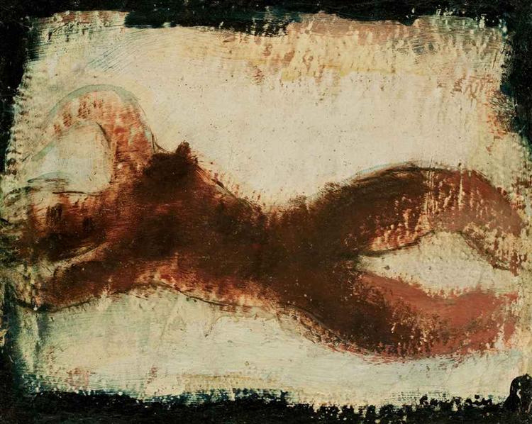 Nu feminin allongé, 1937 - Жан Фотріє