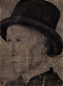 Portrait of Man with hat - Жан Фуке