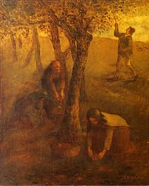 Gathering Apples - Jean-Francois Millet