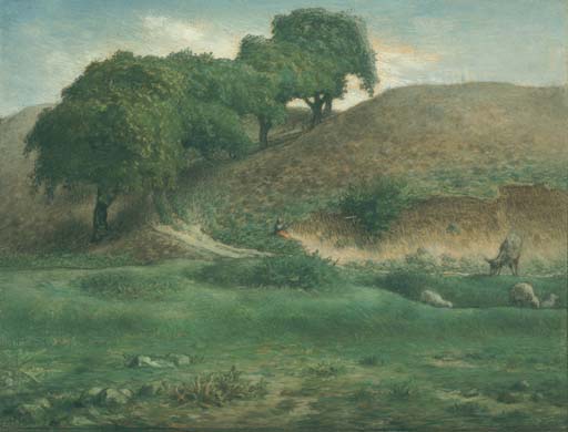 Path through the Chestnut Trees, Cusset, c.1867 - Jean-Francois Millet