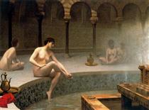 A Bath, Woman Bathing Her Feet - Jean-Léon Gérôme