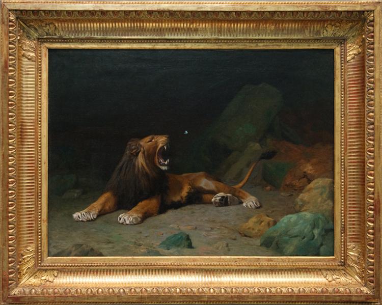 Lion Snapping at a Butterfly, 1889 - Jean-Leon Gerome