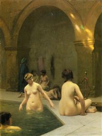 The Bathers - Jean-Leon Gerome
