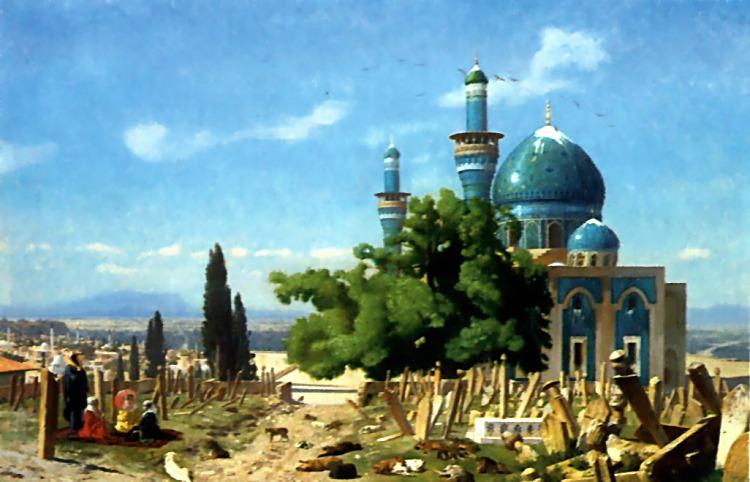 The Field of Rest Cemetary of the Green Mosque - Jean-Leon Gerome