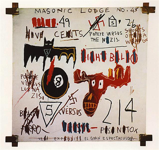 Television and Cruelty to Animals, 1983 - Jean-Michel Basquiat