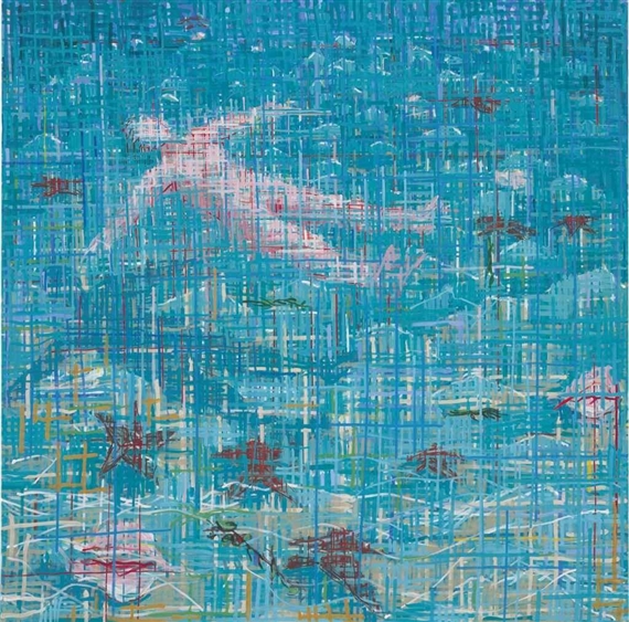 Woman Floating, 1997 - Дженнифер Бартлетт