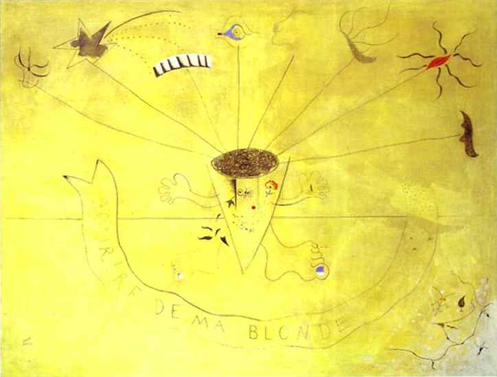 Bouquet of Flowers. Smile of My Blond, 1924 - Joan Miró