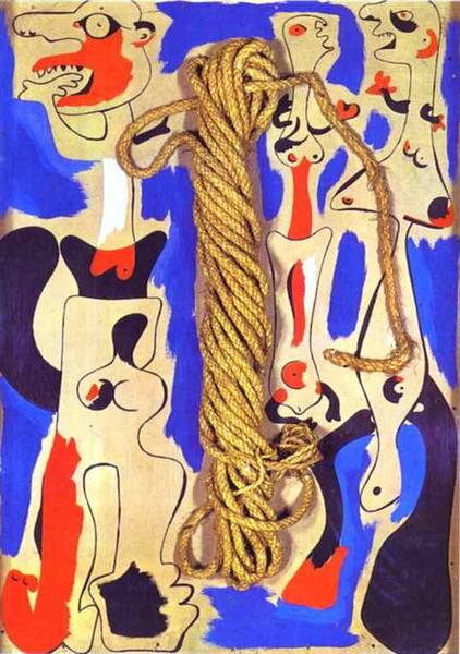 Rope and People I, 1935 - Joan Miro
